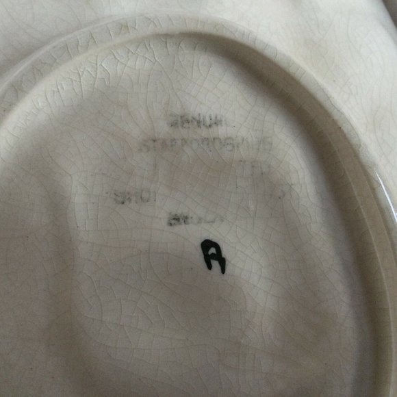 Shorter & Son Staffordshire UK 1930s Anemone Flower Dish - Picture 4 of 7